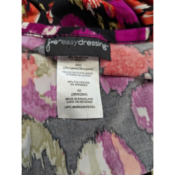 JMS Just MY Size Easy Dressing Top PLus Size 4X Sleeveless Tank Top Shirt Blouse - Picture 3 of 9